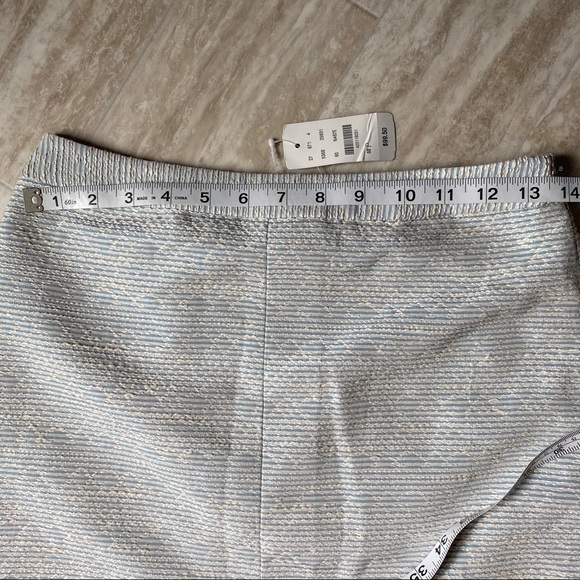 NWT Brooks Brothers Light blue and cream skirt - Picture 2 of 2